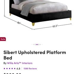 Upholstered Platform Bed 