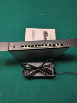 Cisco SG350-10MP 10-Port Gigabit PoE+ Managed Switch Power Supply Rack Ears