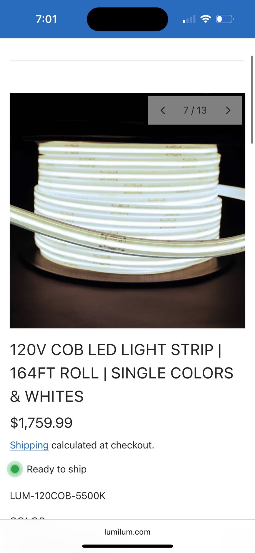 Lumilum LED Strip Light Collection