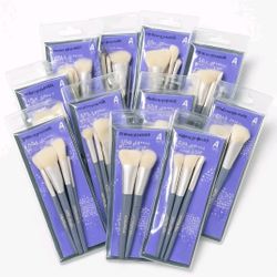 10 Piece Mixed Lot Box!  One + Other Face & Eye Brush Set Lot Cosmetics MSRP 129