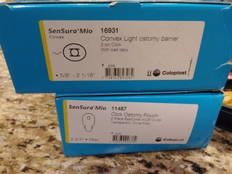 Sensura Mio Coloplast Click Ostomy Pouch & Convex Light Barrier