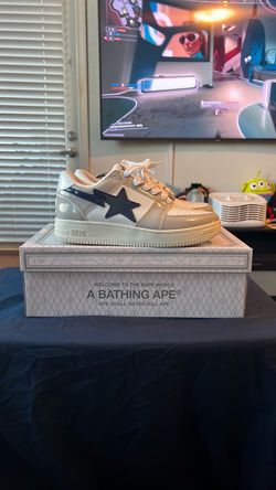 A Bathing Ape BAPE STA Low Sneakers Size 9