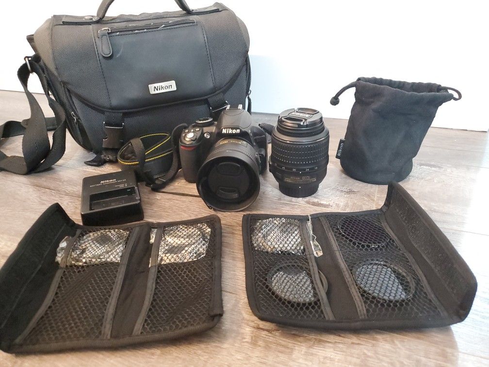 Nikon d3100 camera plus 2 lenses