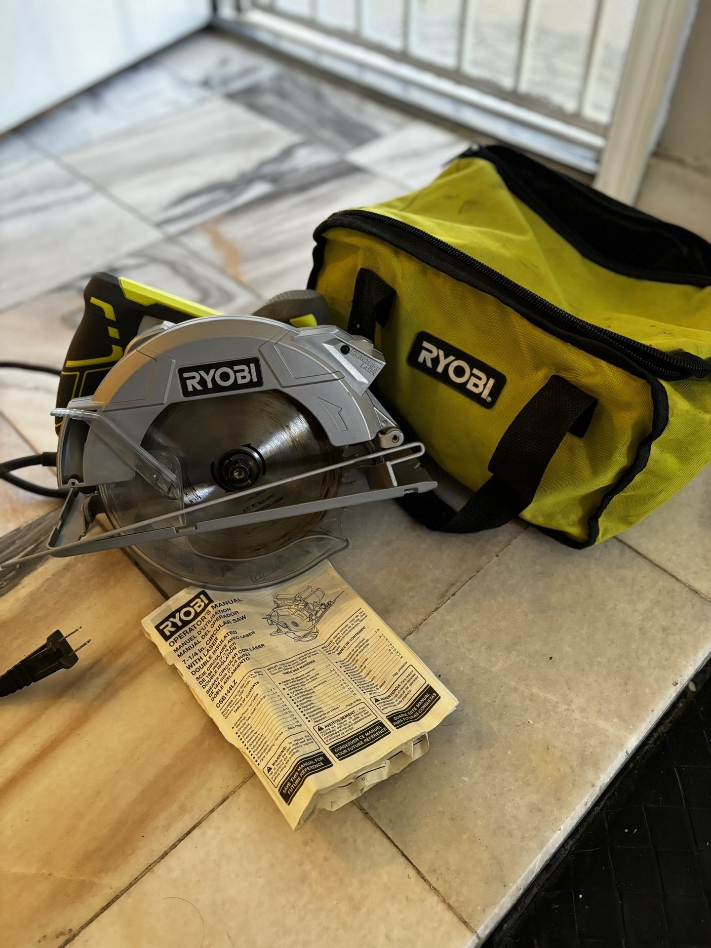 RYOBI 7-1/4” Circular Saw with Laser