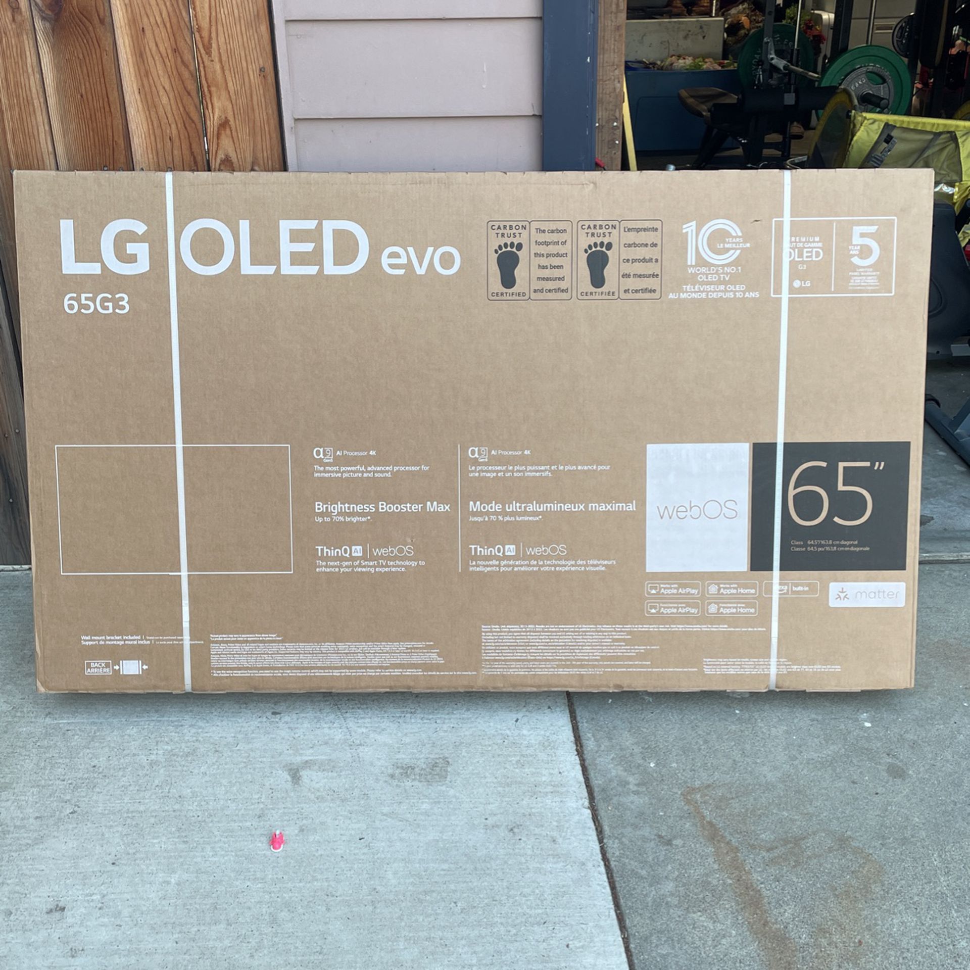 LG 65” OLED evo G3