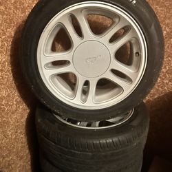 Tires and wheels
