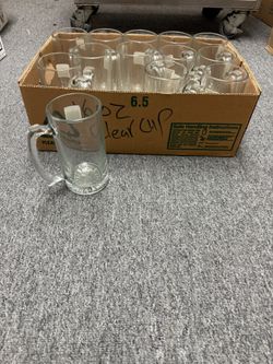 16 oz glass tumbler with handle
