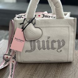Juicy Couture Extra Spender Velour Mini Tote Bag Viral 