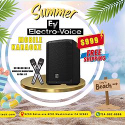 EV Everse8 Karaoke Set - Free Shipping -  FINANCING AVAILABLE 