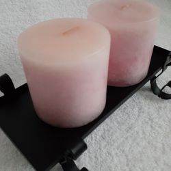 Pink Candles  (Pair)