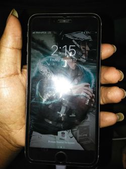 iPhone 6s plus with case and charger