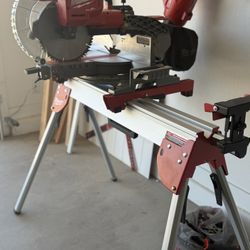 Milwaukee M18 FUEL 10” Sliding Miter Saw + Stand + Battery/Charger – Like New