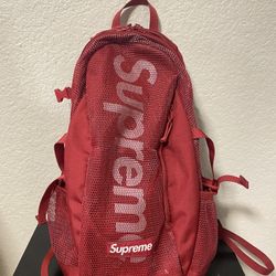 Red Supreme Backpack 