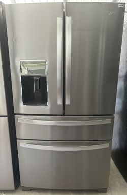 Whirlpool 4 Door Stainless French Door Fridge 