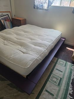 Platform Bed + Futon Mat