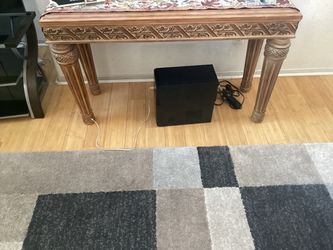 Carved console table