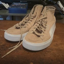 Puma Basket Heart Cream Color way