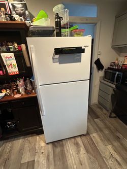 White fridge
