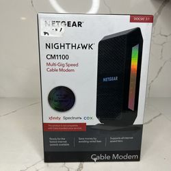 NETGEAR Nighthawk Multi-Gig Cable Modem (CM1100) - Compatible with All Cable Providers Incl. Xfinity, Spectrum, Cox - for Cable Plans Up to 2Gbps – 2 