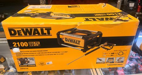 DEWALT DWPW2100 2100 PSI 1.2 GPM 13 Amp Electric Pressure Washer