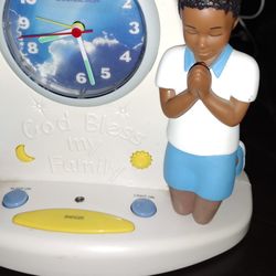 Sound Design Bless My Family Prayer Clock