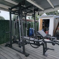 Smith Machine 2001 | Multi-Use Adj Bench | Gym Equipment | Fitness | Squat Rack | Excercise |🔴WEIGHTS AND BARBELL SOLD SEPARATELY 🔴 FREE DELIVERY 🚚