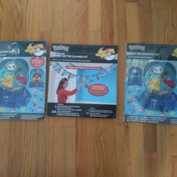 Pokémon Table Decoration Kit & Jumbo Letter Banner Kit