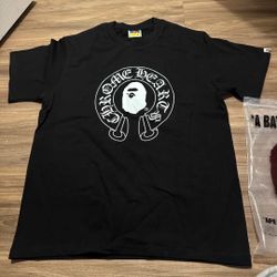 Bape x chrome hearts collab black medium