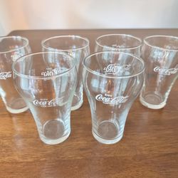 Set Of 6 Coke Glasses
