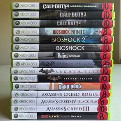 Xbox 360. Assassin’s Creed. Batman. Bioshock