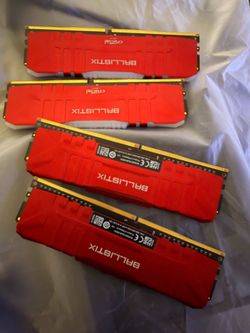 Crucial Ballistix RGB 3200 MHz DDR4 DRAM Desktop Gaming Memory Kit 32GB (16GBx2) CL16 BL2K16G32C16U4RL (RED