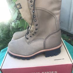 2292  Red Wing  Loggers Boots Size 10 B:  :