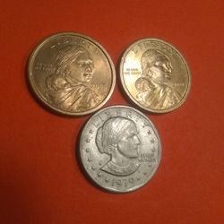 Dos de 1 dollar año 2000D Y otra año 1979 se Vale Ofrecer