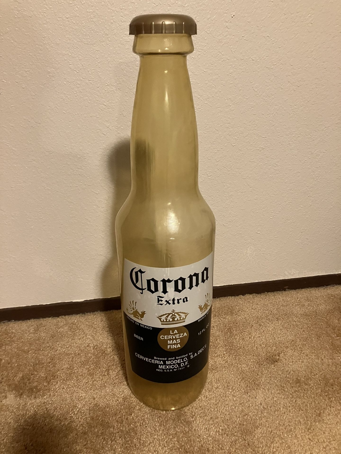 Vintage Corona Extra Plastic Beer Bottle 24 In Tall