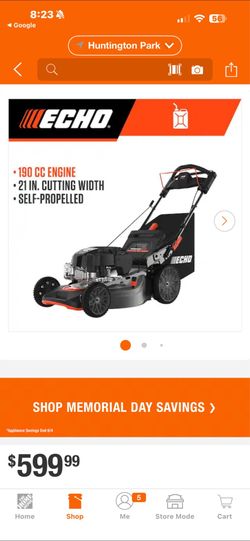 Self-Propelled Lawn Mower with Single Lever Deck Adjustment good condition like new