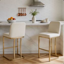 Two Cream Barstools ready for pickup