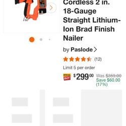 Brad Finish Nailer 