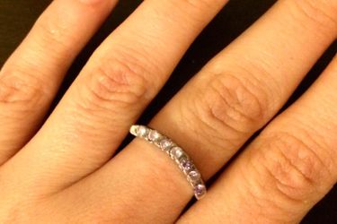 Amethyst ring, size 8