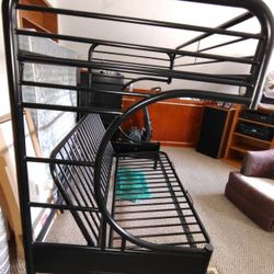 Heavy Duty Thick Post Metal Bunk Bed!