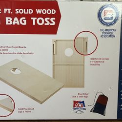 Solid Wood Cornhole Set