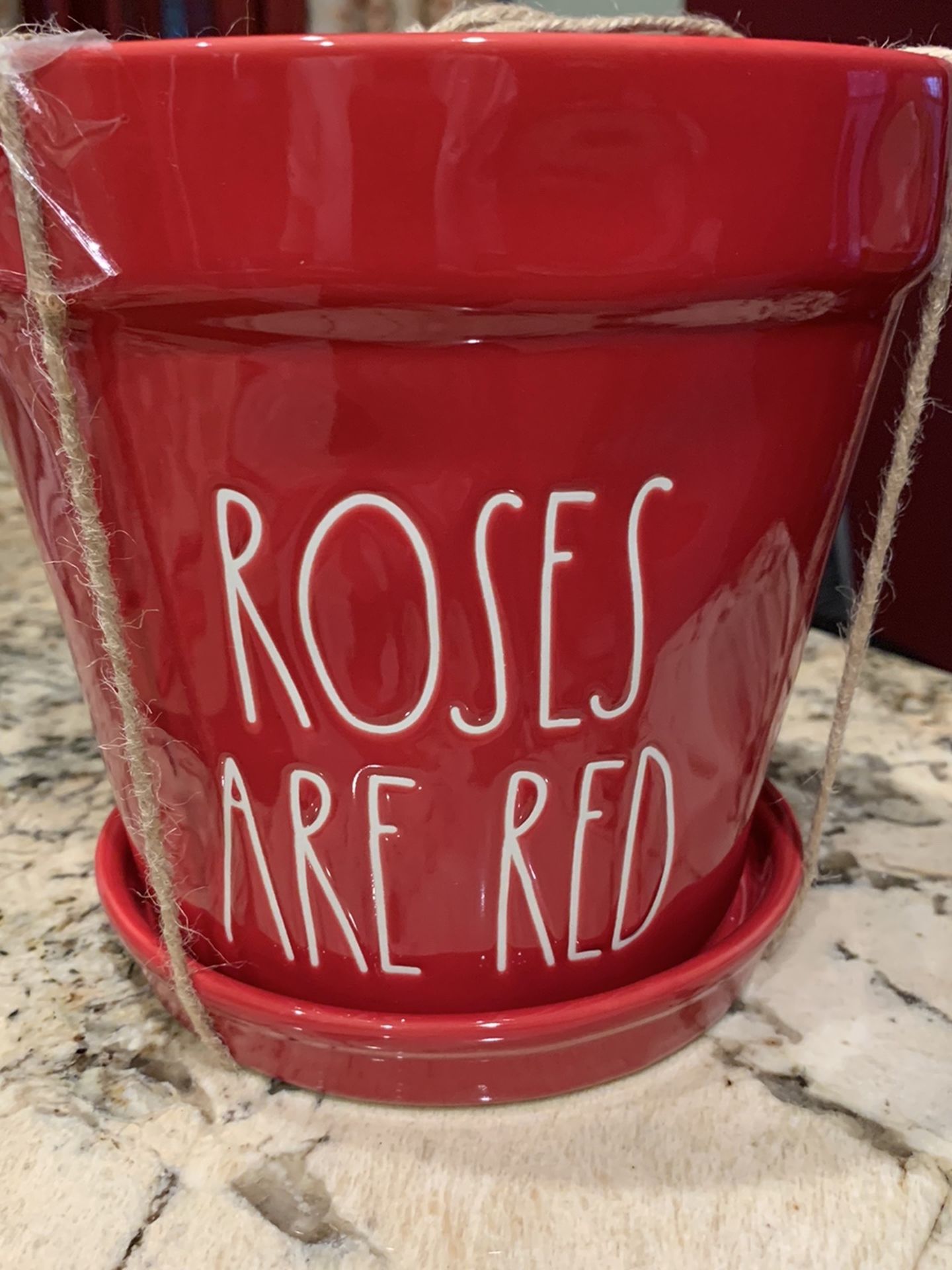 Rae Dunn Valentines Flower Pot