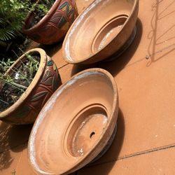 Pair  Large Bonsai Pots  Bonsai Planters 25” Diameter  8” High