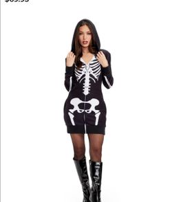 Skeleton dress tipsy elves Halloween