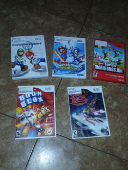 wii console GAMES. 5 games for $105 or buy separately.