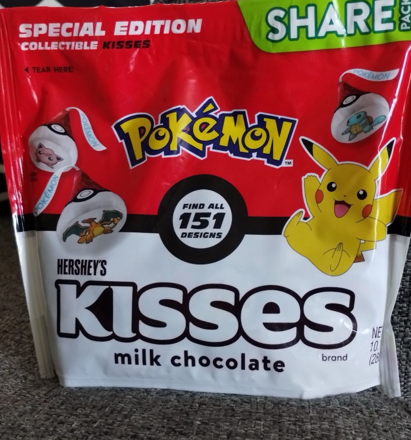 Pokemon kisses chocolates