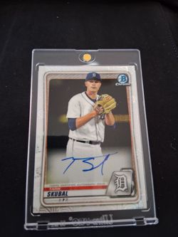 TARIK SKUBAL BOWMAN CHROME MOJO REFRACTOR AUTO ROOKIE. DODGERS FREE SHIPPING