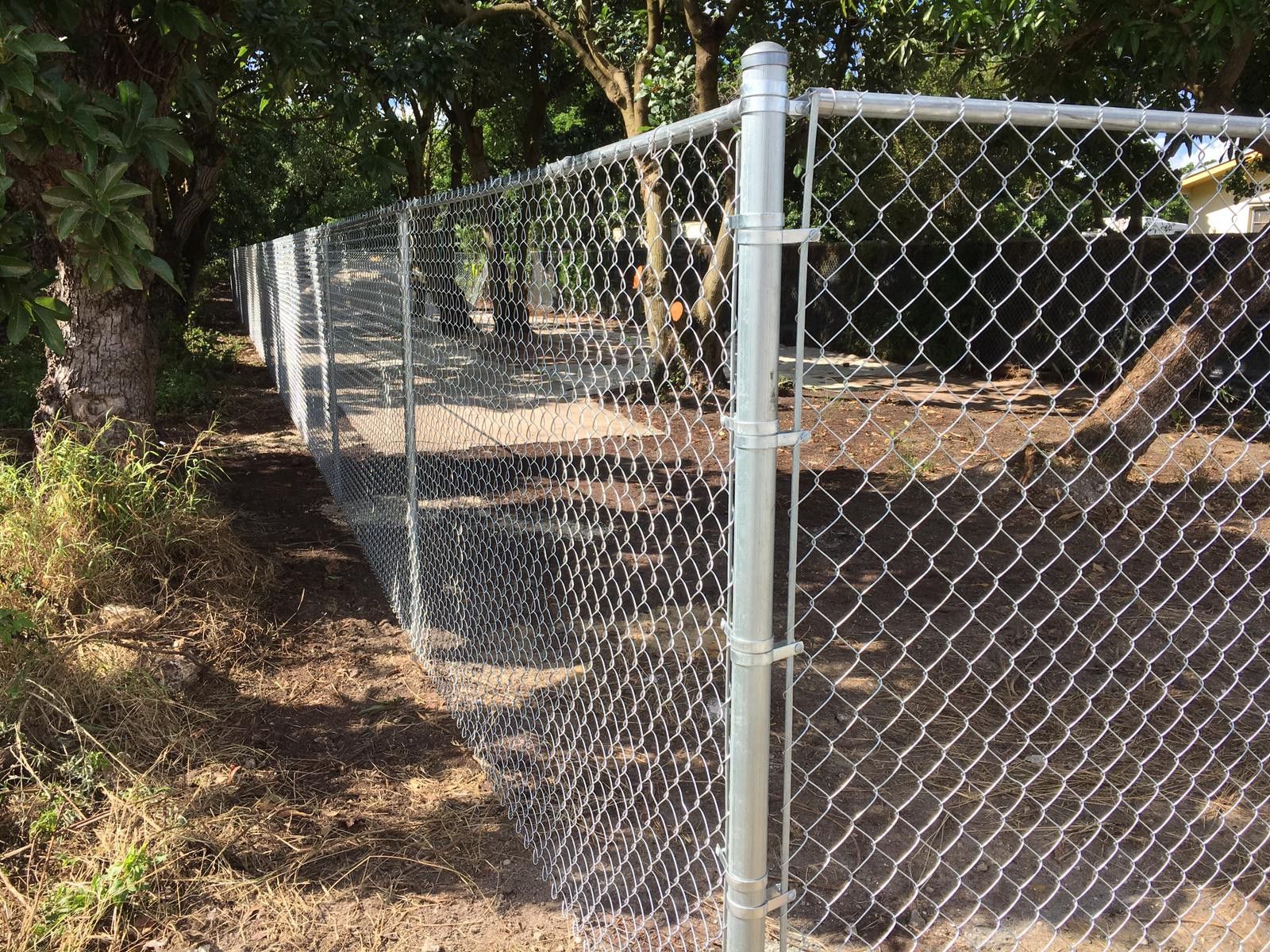 Chain link fence