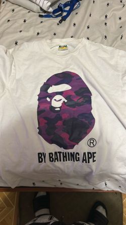 White bape tee size L