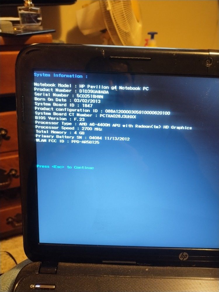 Hp Pavilion G4 Notebook Pc