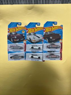 Hot Wheels Porsche 911 Carrera T & Turbo Cabriolet & Porsche Carrera Lot Of 6